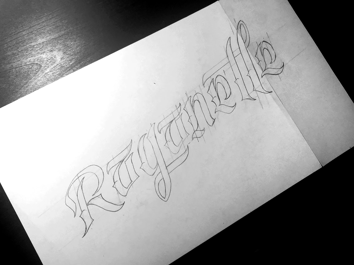 Raganelle - Lettering Sketch